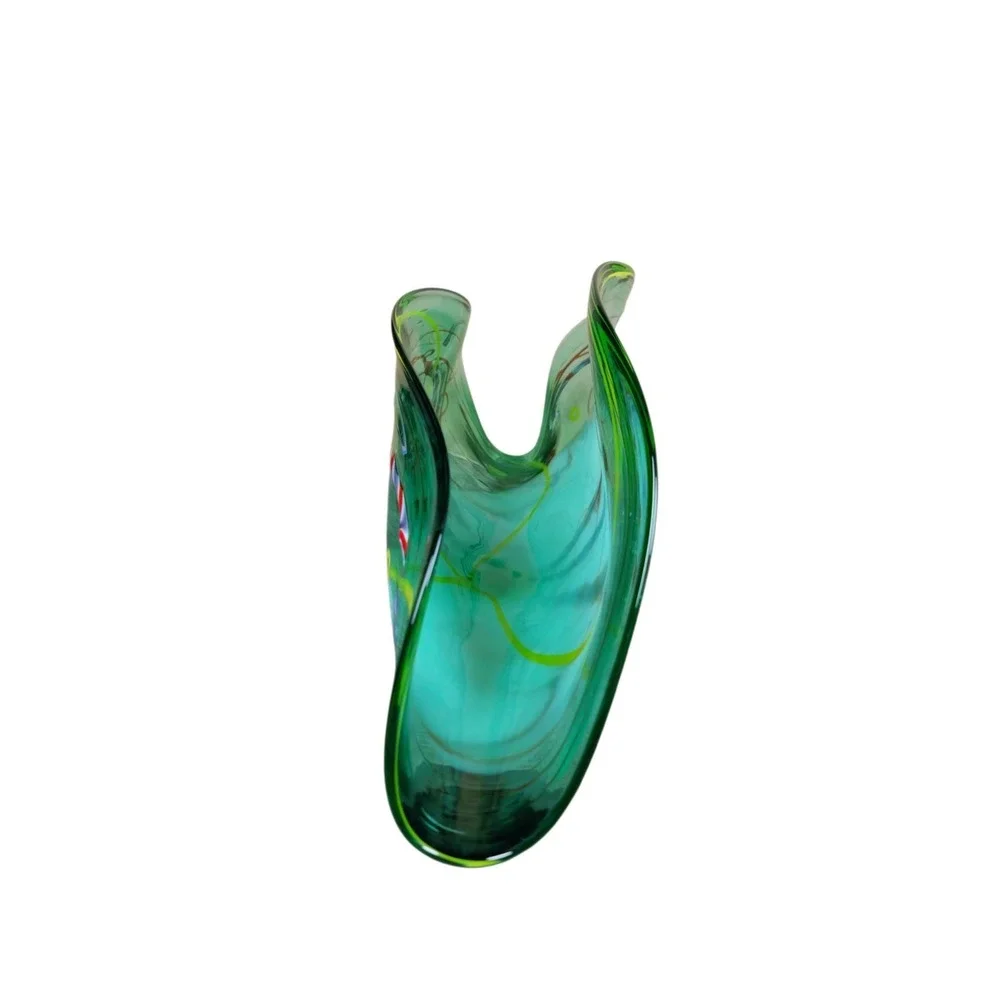 VIZ Art Glass Colllestions Contemporary Murino Blown Glass Fan Design